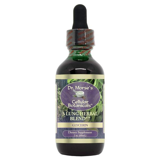 3 Lung Herbal Blend (2oz Glycerin) Dr Morse's Cellular Botanicals